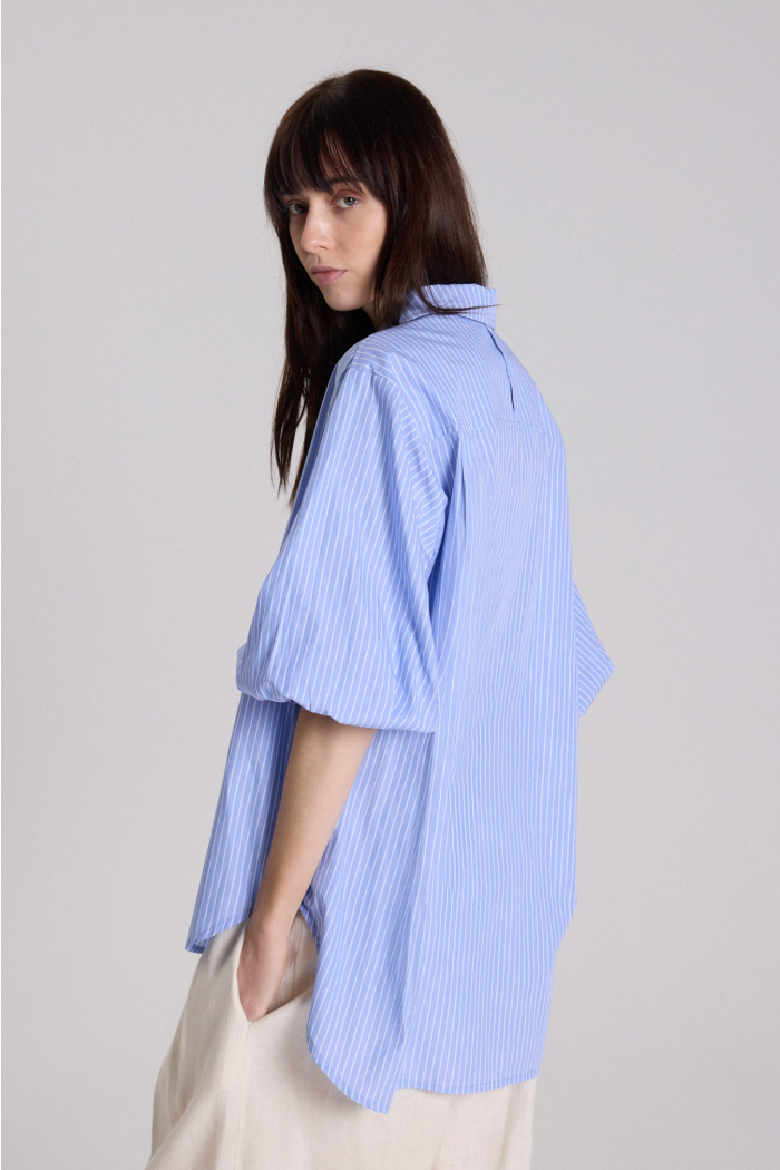CAMISA CORTA LURIDA RAYAS