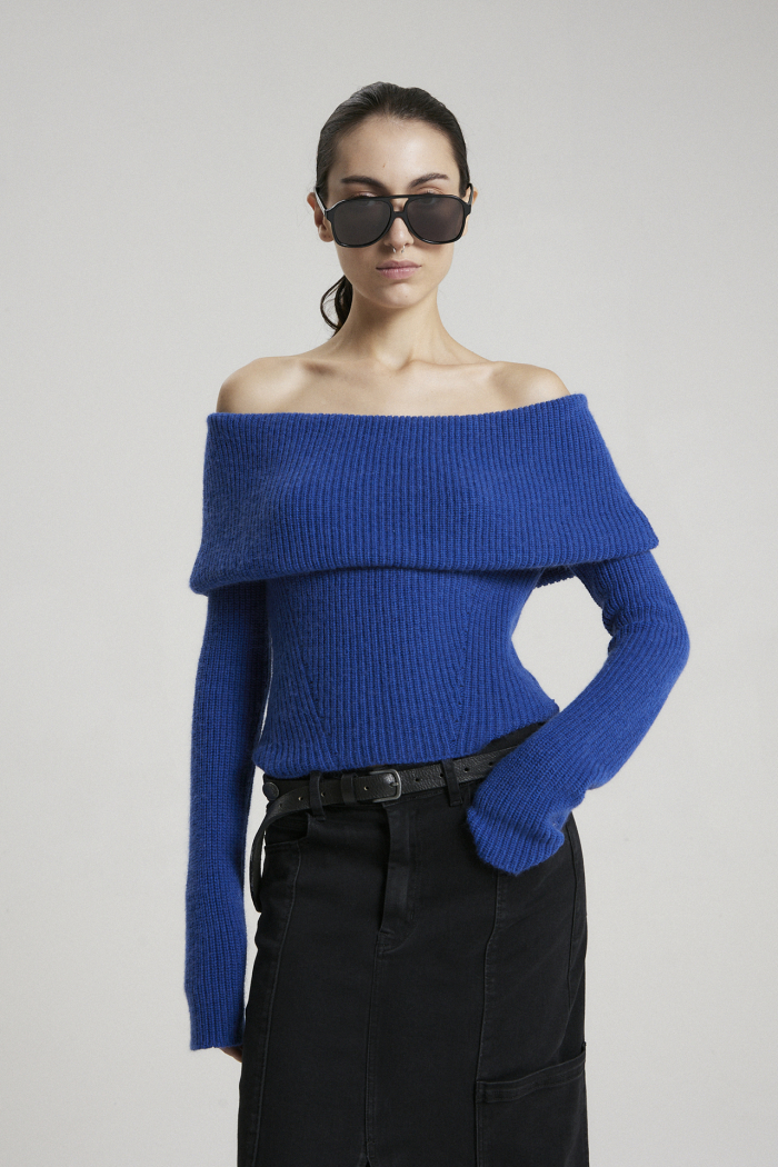 TOP CORA AZUL