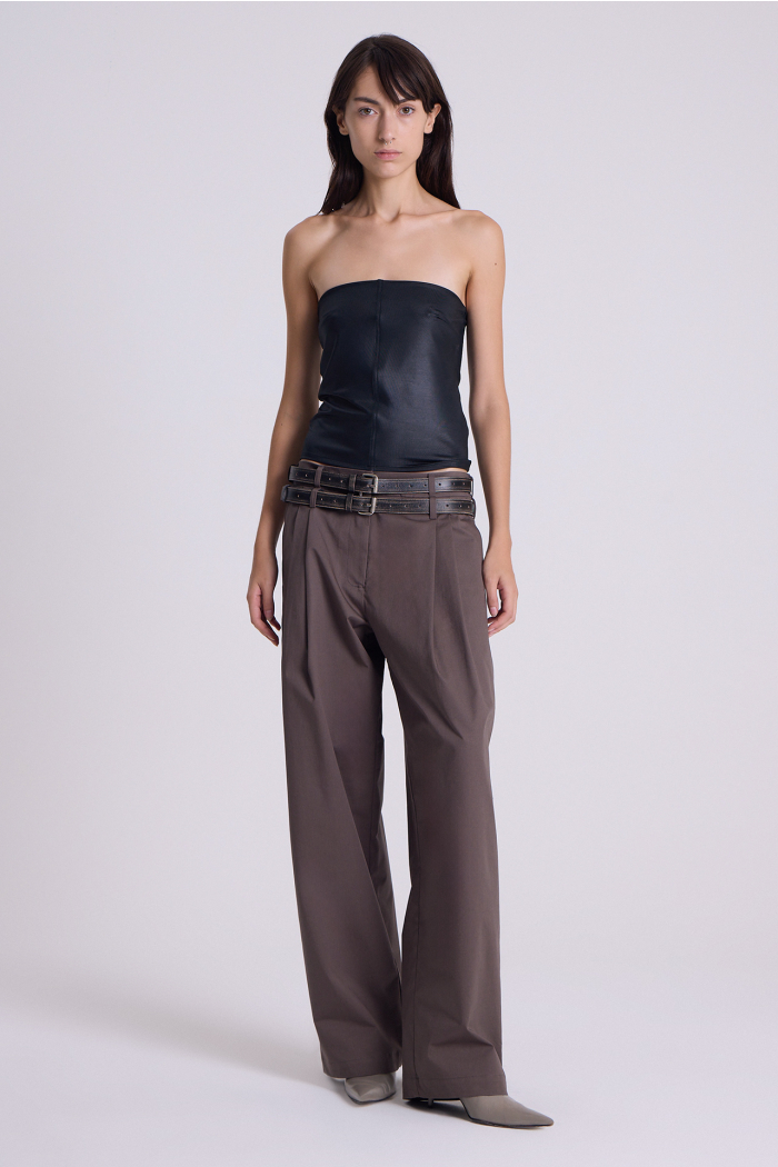 STRAPLESS DORADO NEGRO