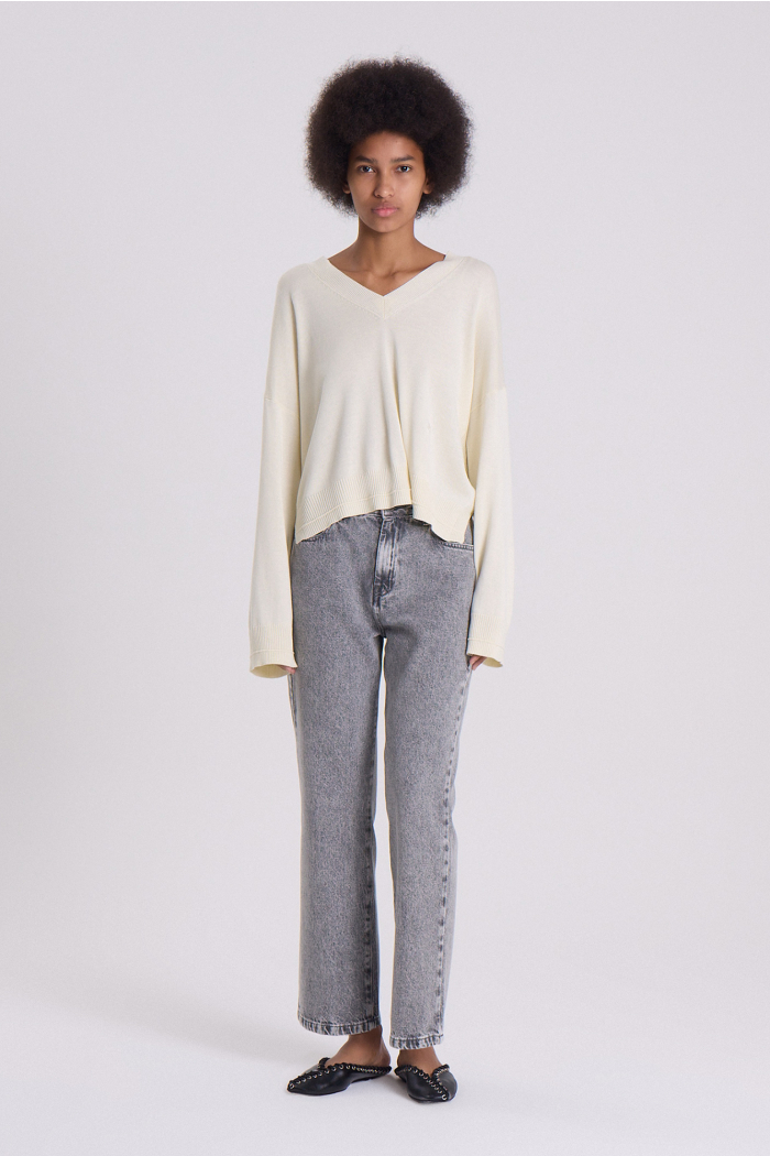 SWEATER V ALOE CRUDO