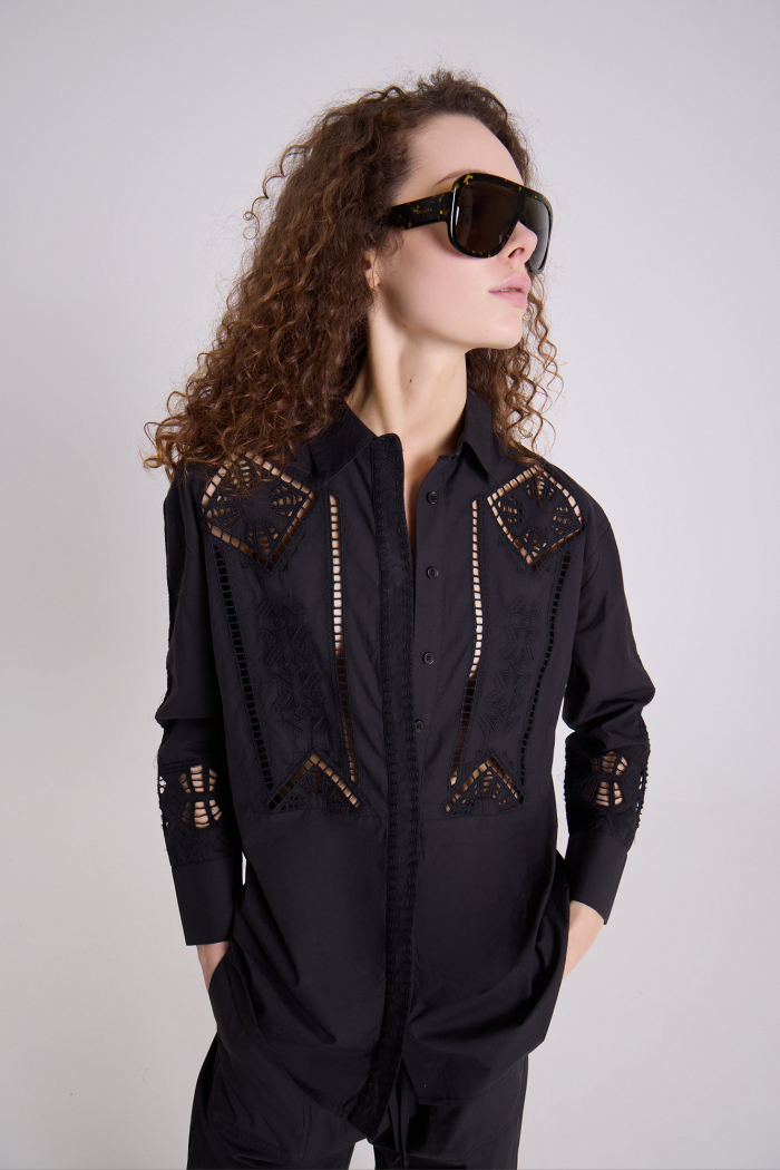 CAMISA BORNEO NEGRO