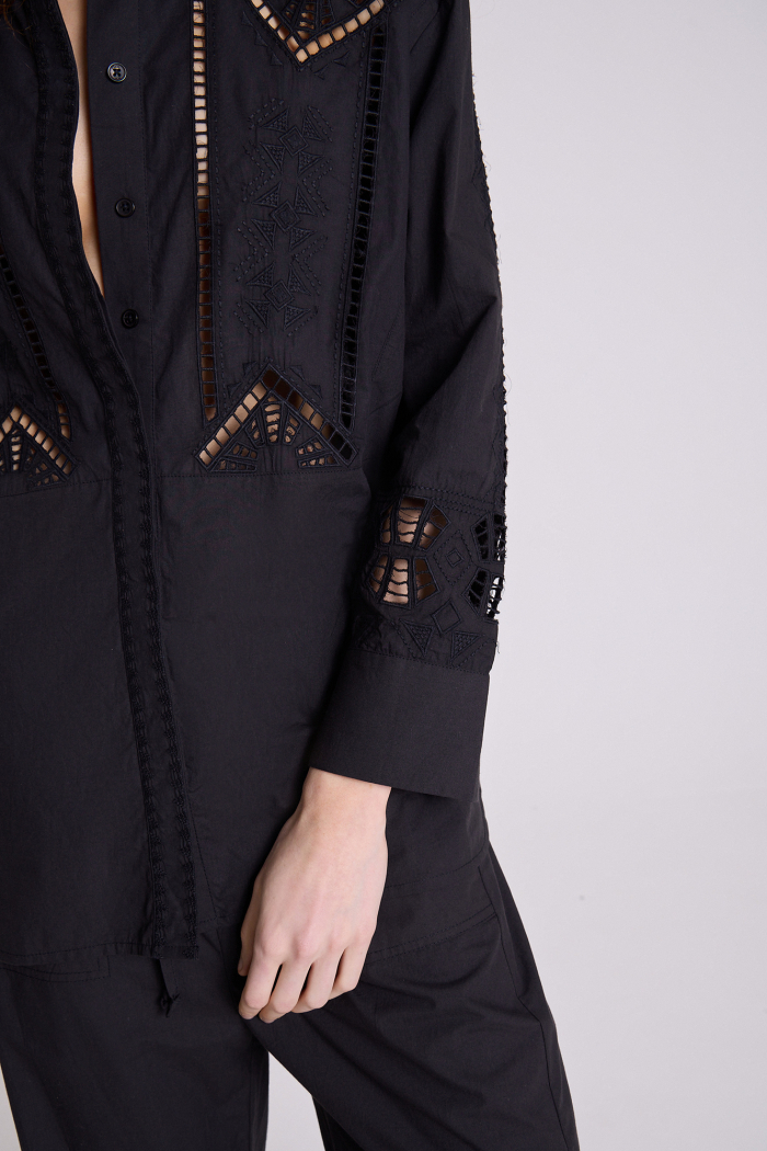 CAMISA BORNEO NEGRO
