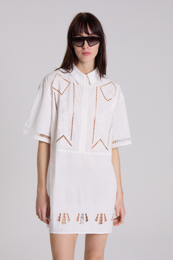 VESTIDO CORTO BORNEO CRUDO