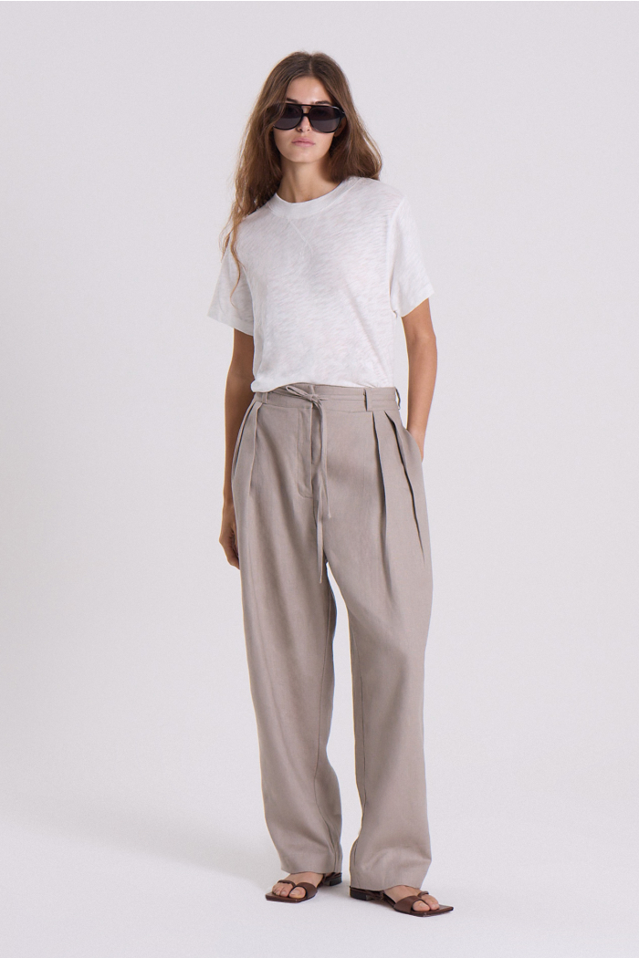 PANTALON ANCHO LUTEA PLATA