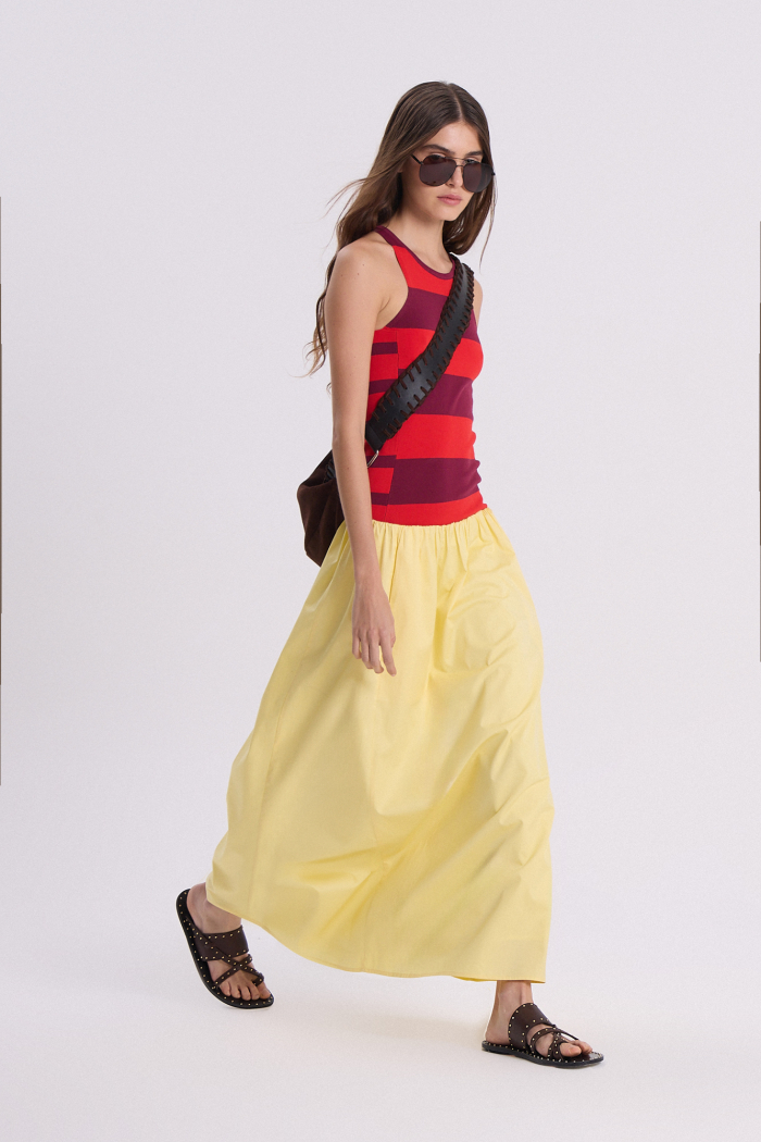 POLLERA ANANAS AMARILLO