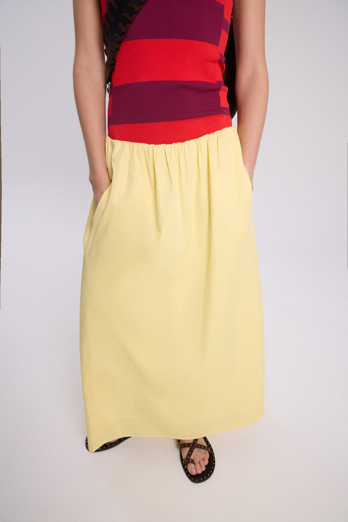 POLLERA ANANAS AMARILLO