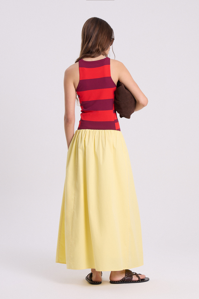 POLLERA ANANAS AMARILLO
