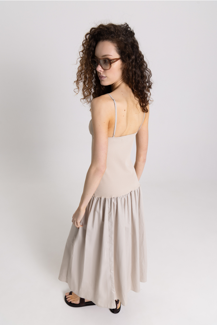 VESTIDO OSTREA CEMENTO