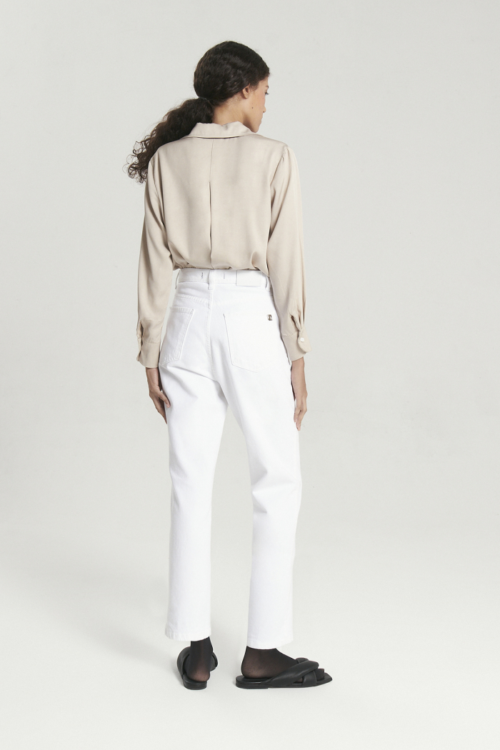 STRAIGHT CROP NEW WATERHOUSE OFF WHITE