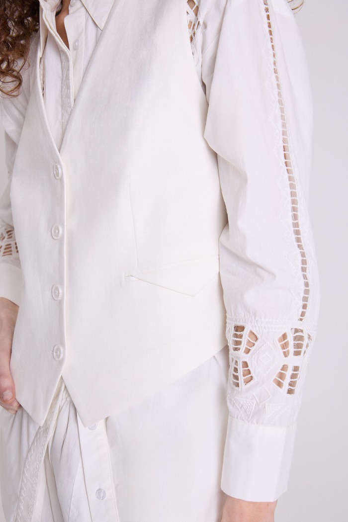CHALECO TIMOR OFF WHITE