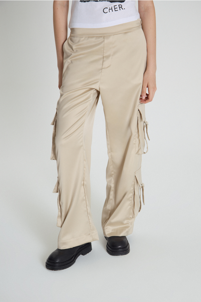 PANTALON CARGO RON BEIGE