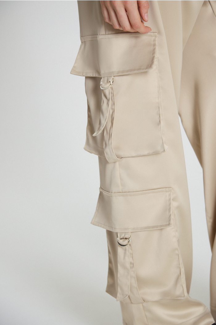 PANTALON CARGO RON BEIGE