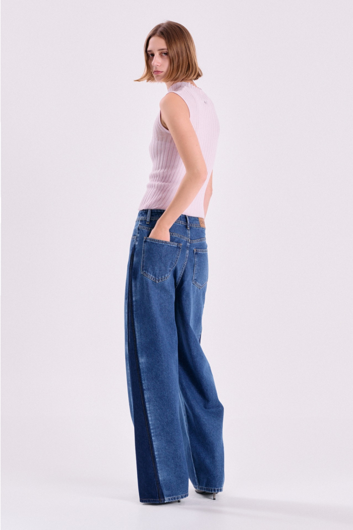WIDE LEG MANLY AZUL