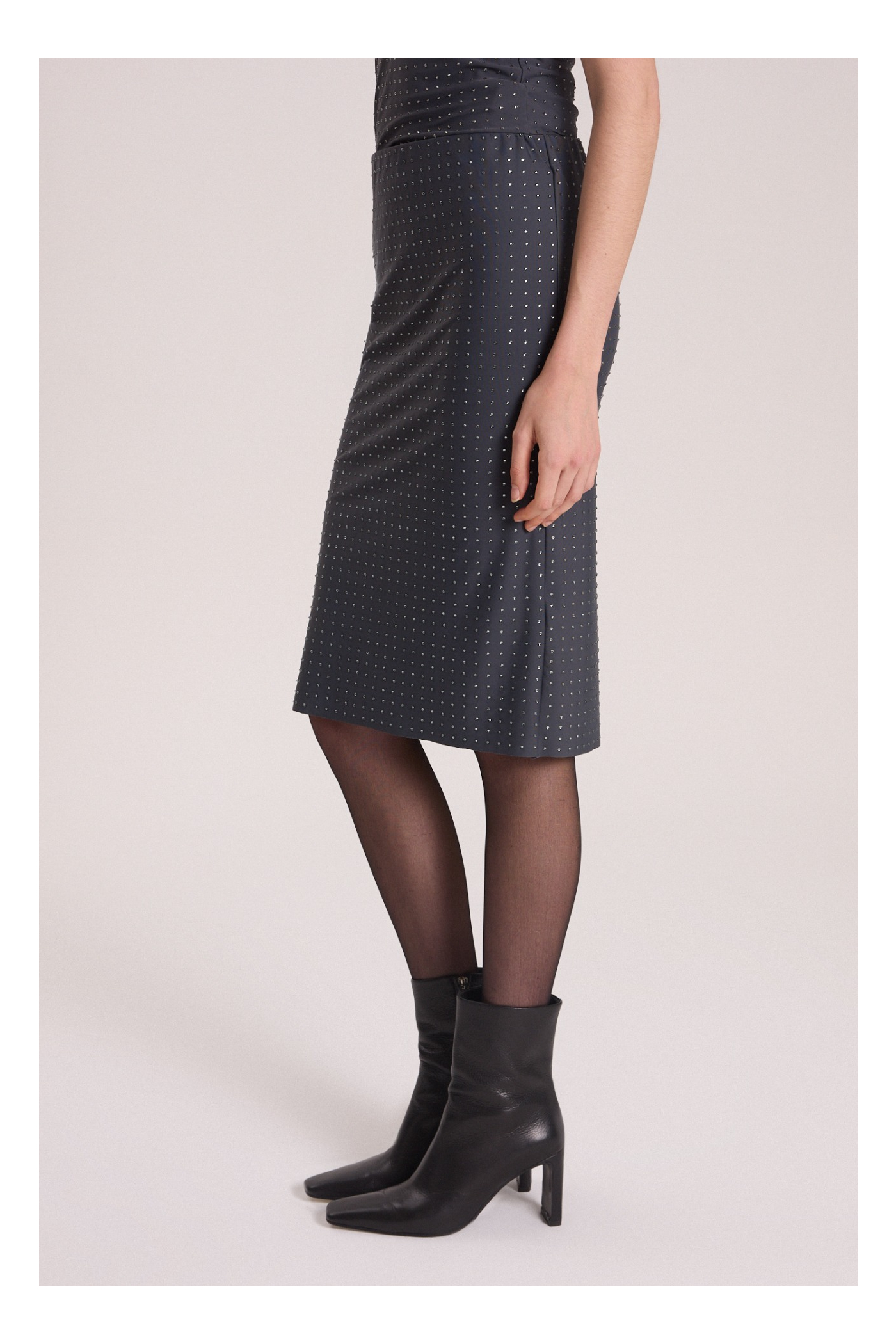POLLERA MERCURIO GRIS