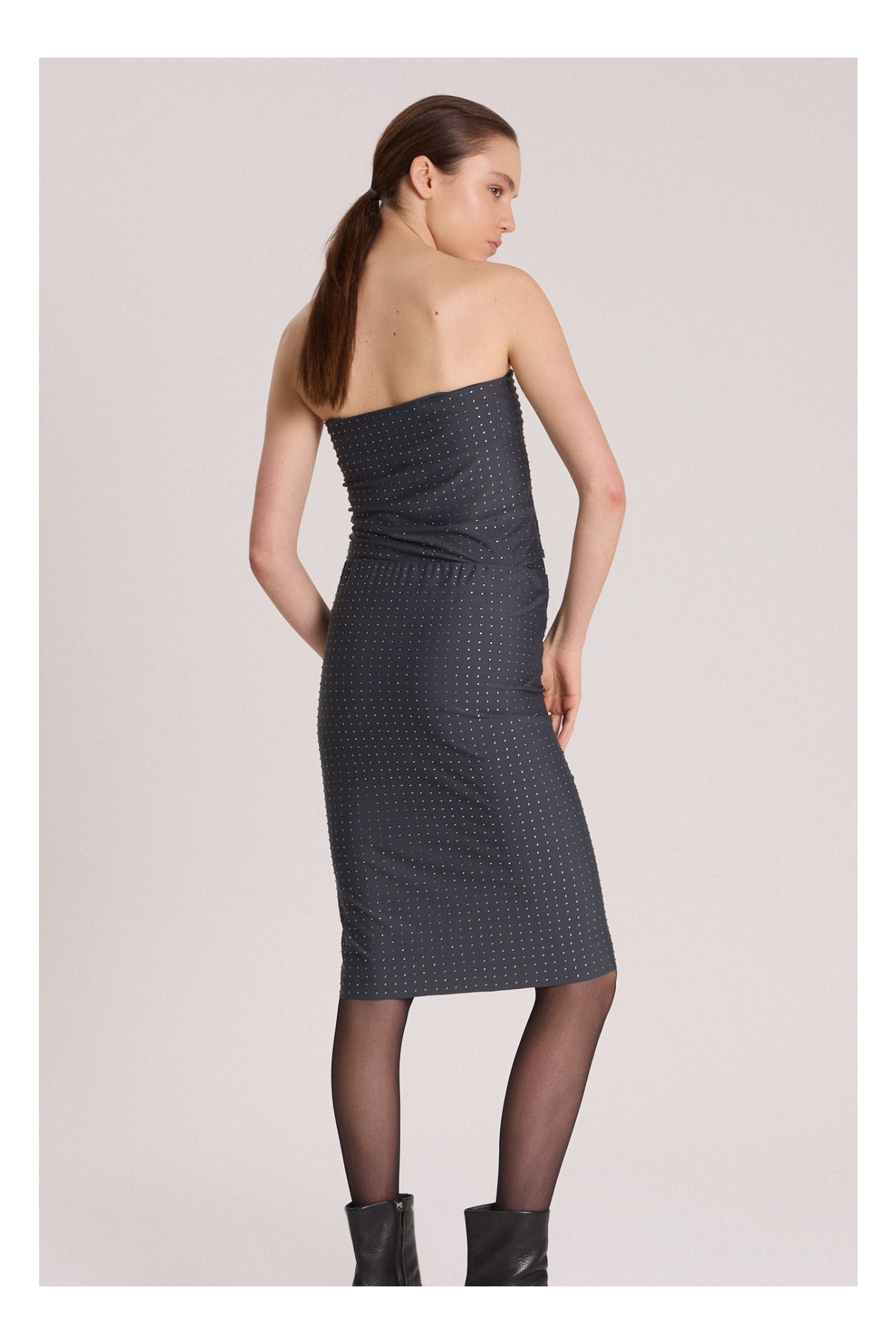 POLLERA MERCURIO GRIS