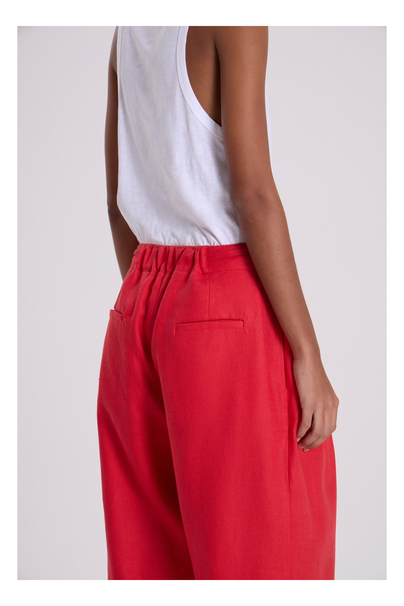 PANTALON ANCHO LUTEA ROJO