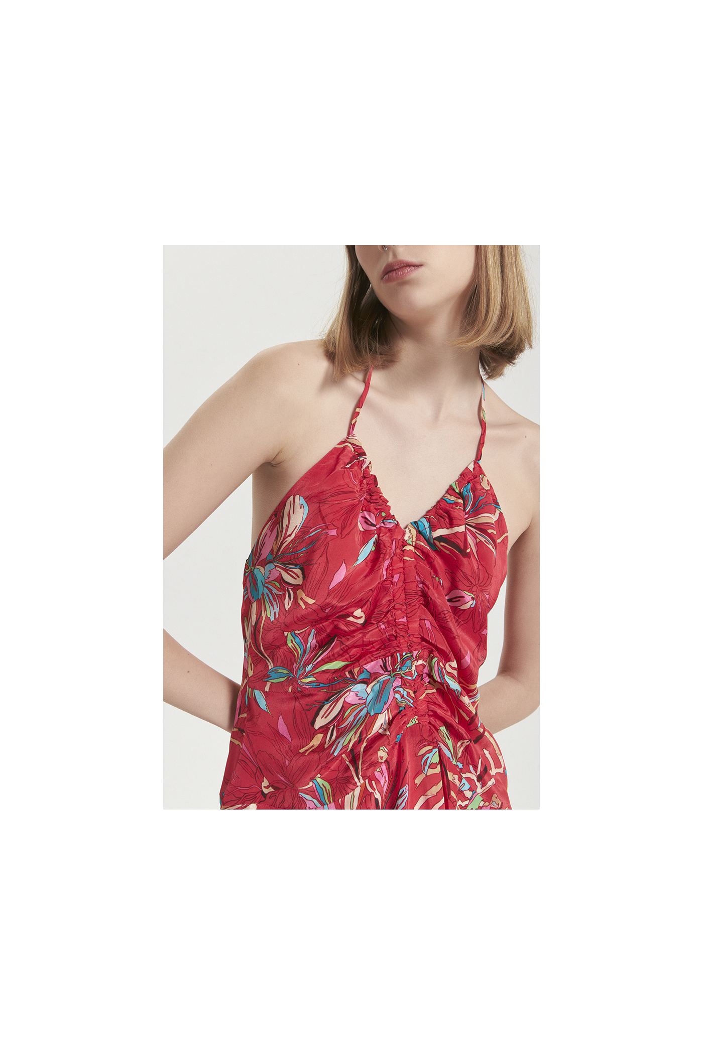 VESTIDO BRETEL PETUNIA ROJO