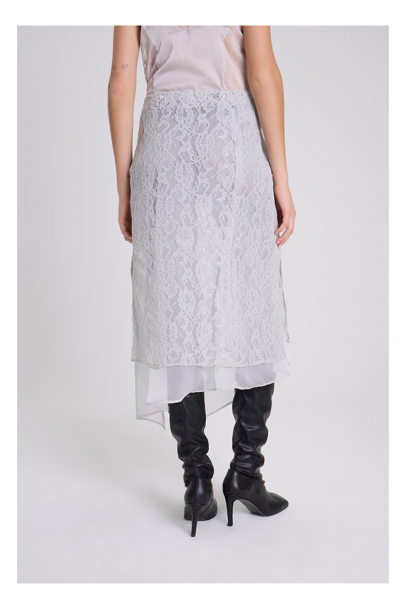 POLLERA THEIA PLATA