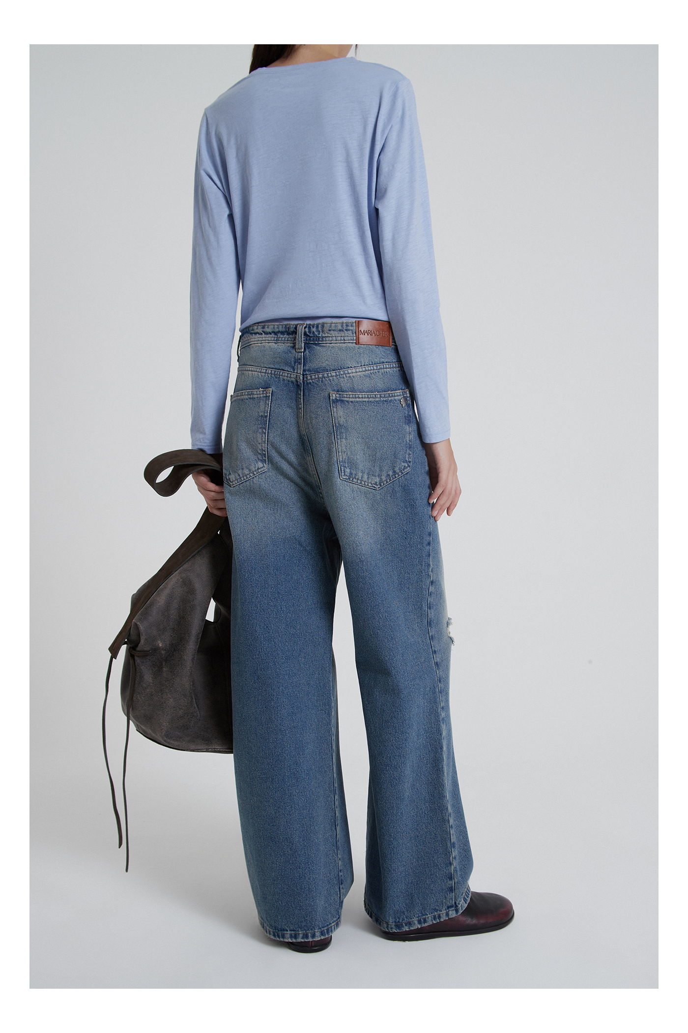 ULTRA LOOSE STRAIGHT SEGIN C CELESTE
