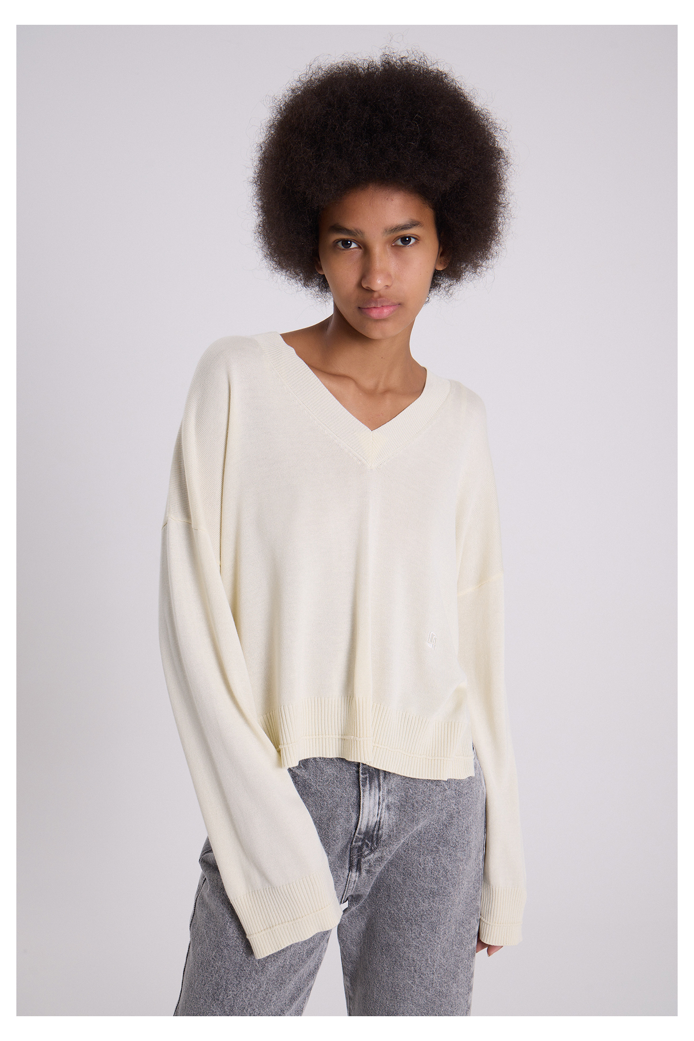 SWEATER V ALOE CRUDO