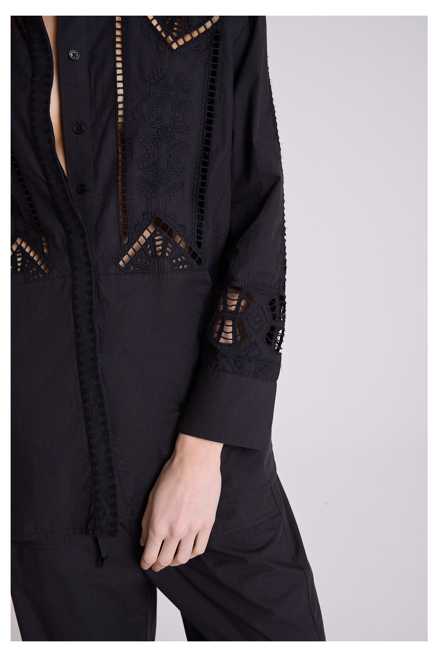 CAMISA BORNEO NEGRO