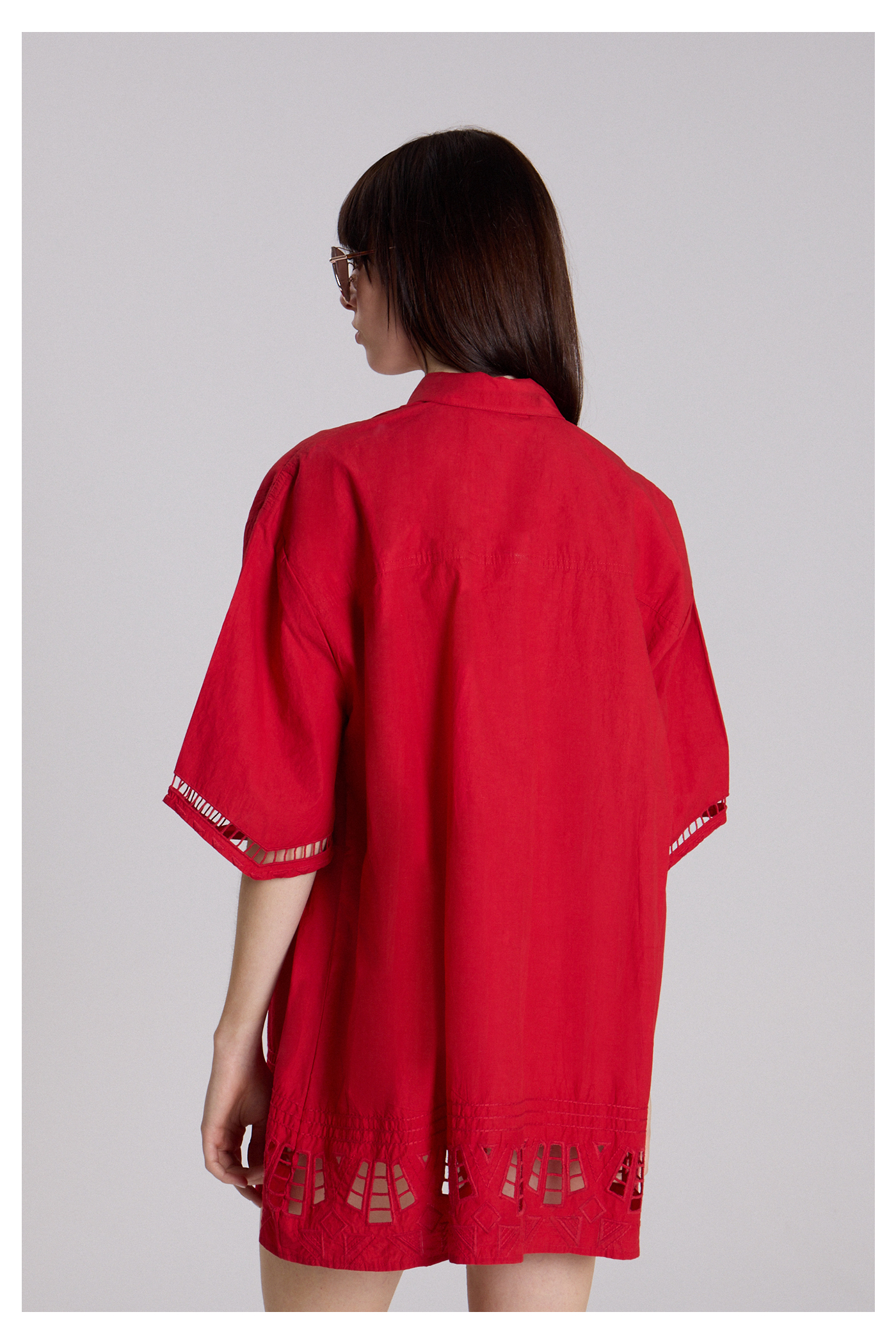VESTIDO CORTO BORNEO ROJO