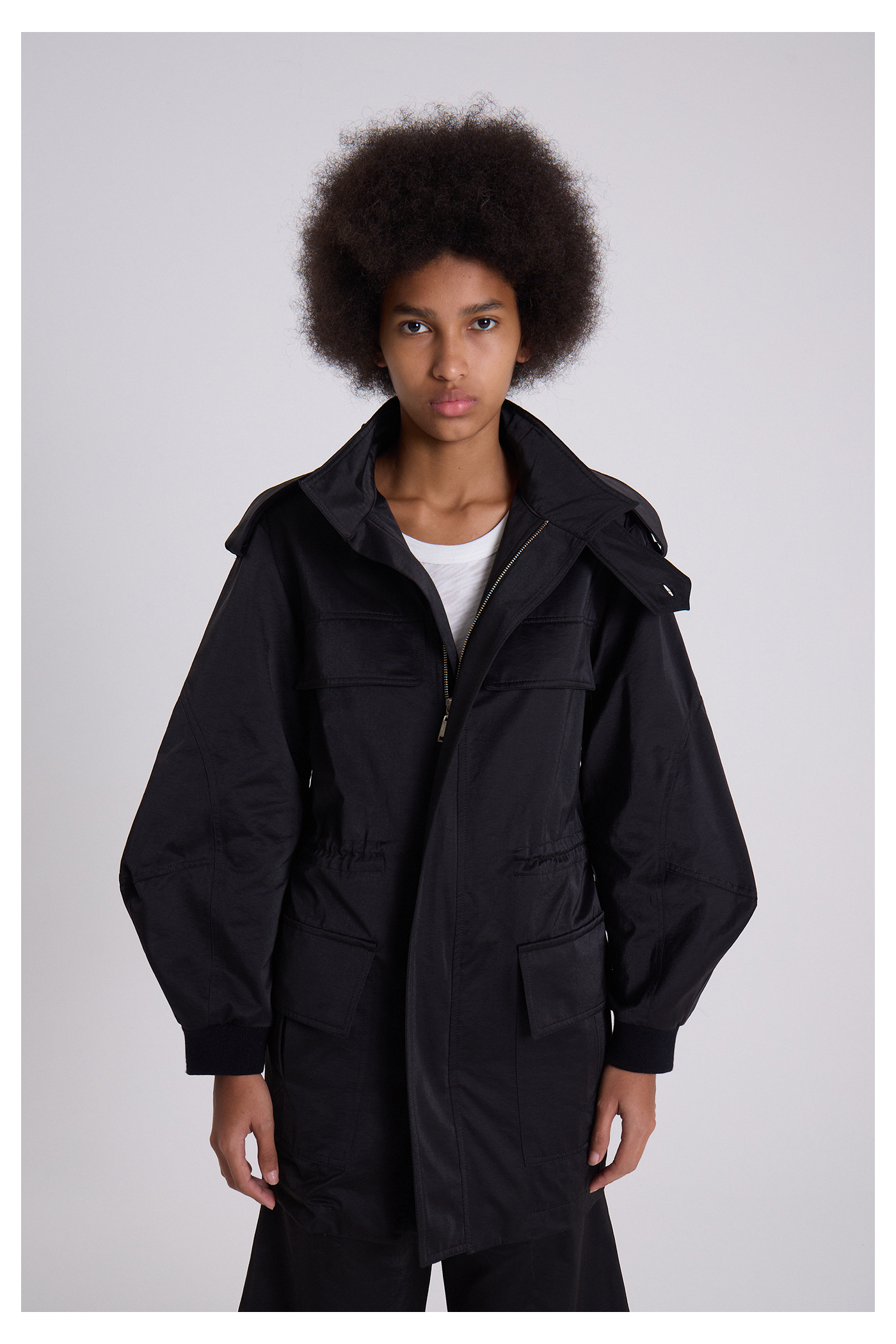 PARKA EXESA NEGRO