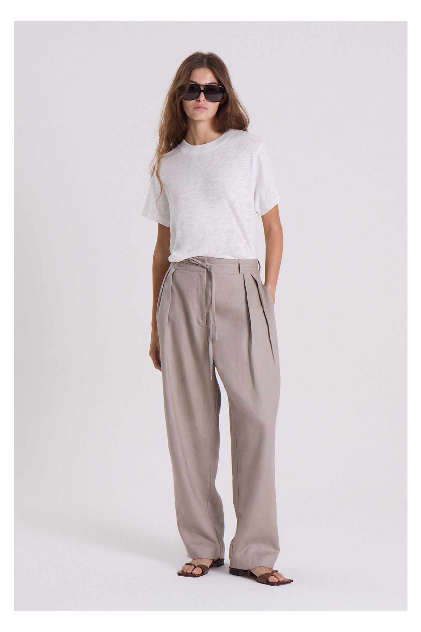 PANTALON ANCHO LUTEA PLATA