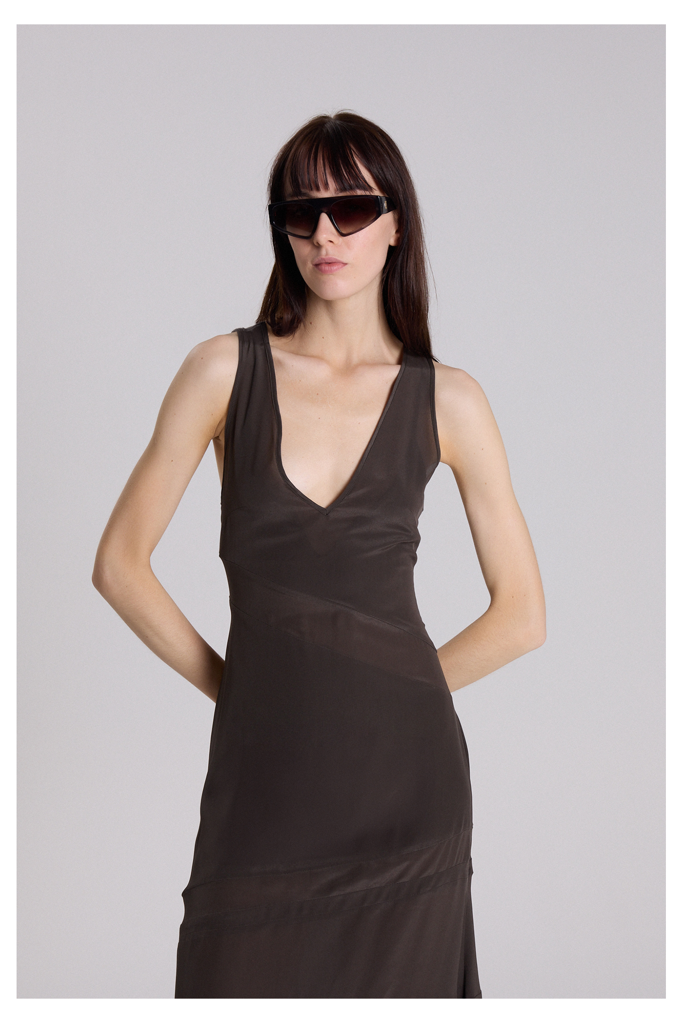 VESTIDO MURENA MARRON