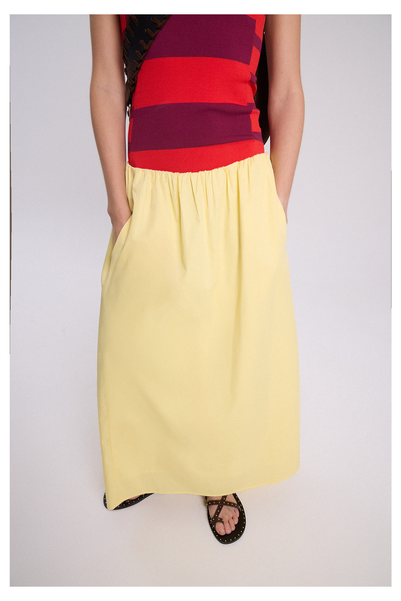 POLLERA ANANAS AMARILLO