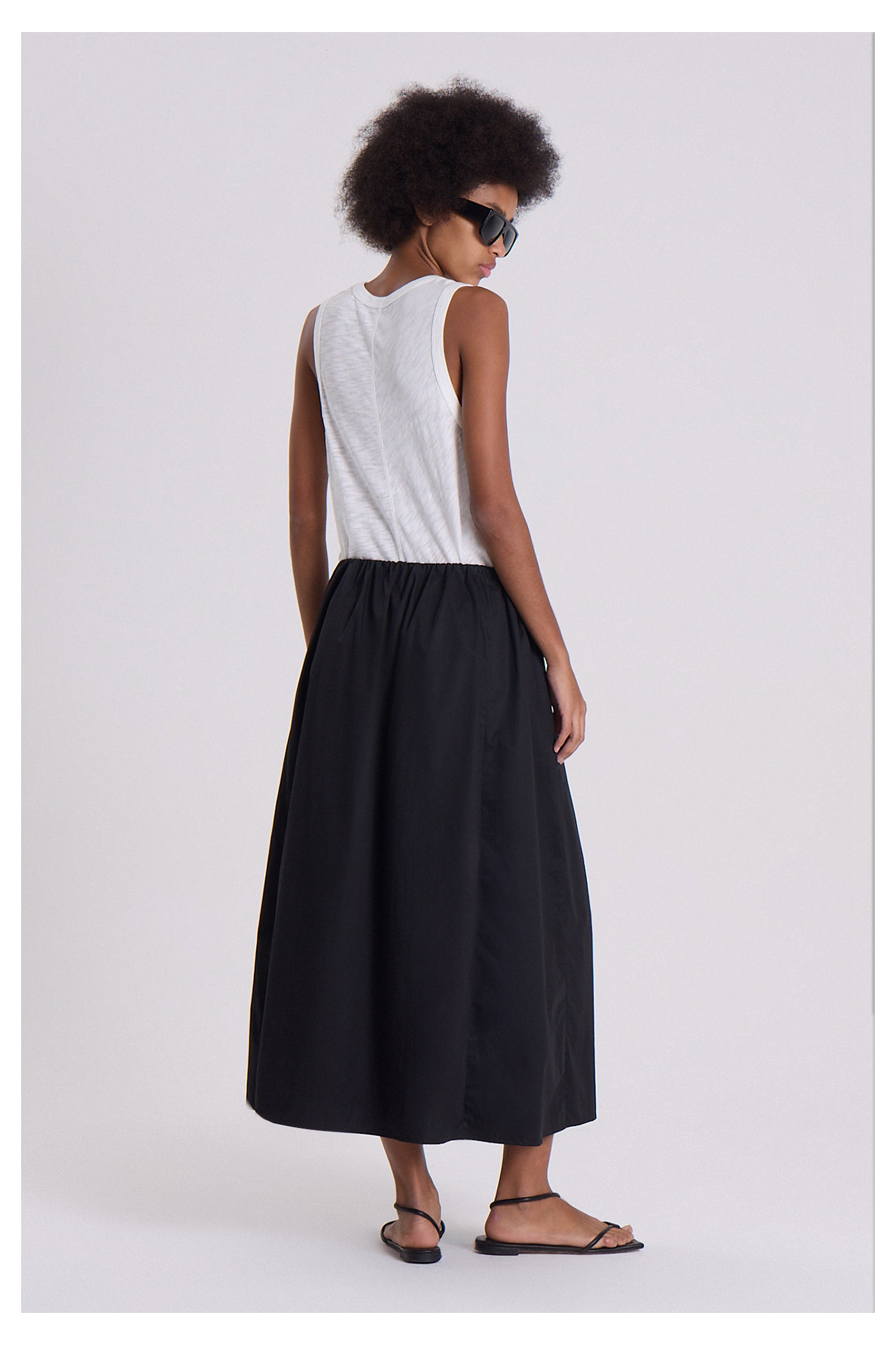 POLLERA ANANAS NEGRO