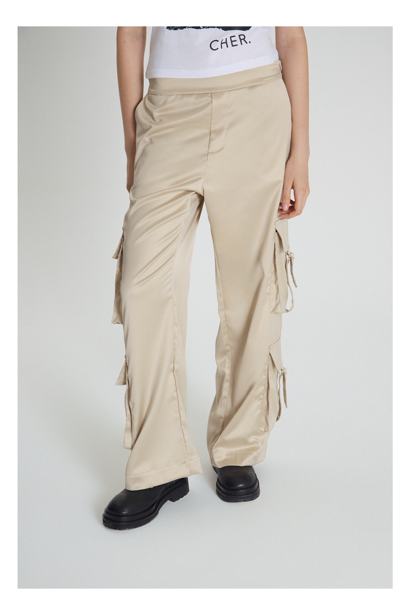 PANTALON CARGO RON BEIGE