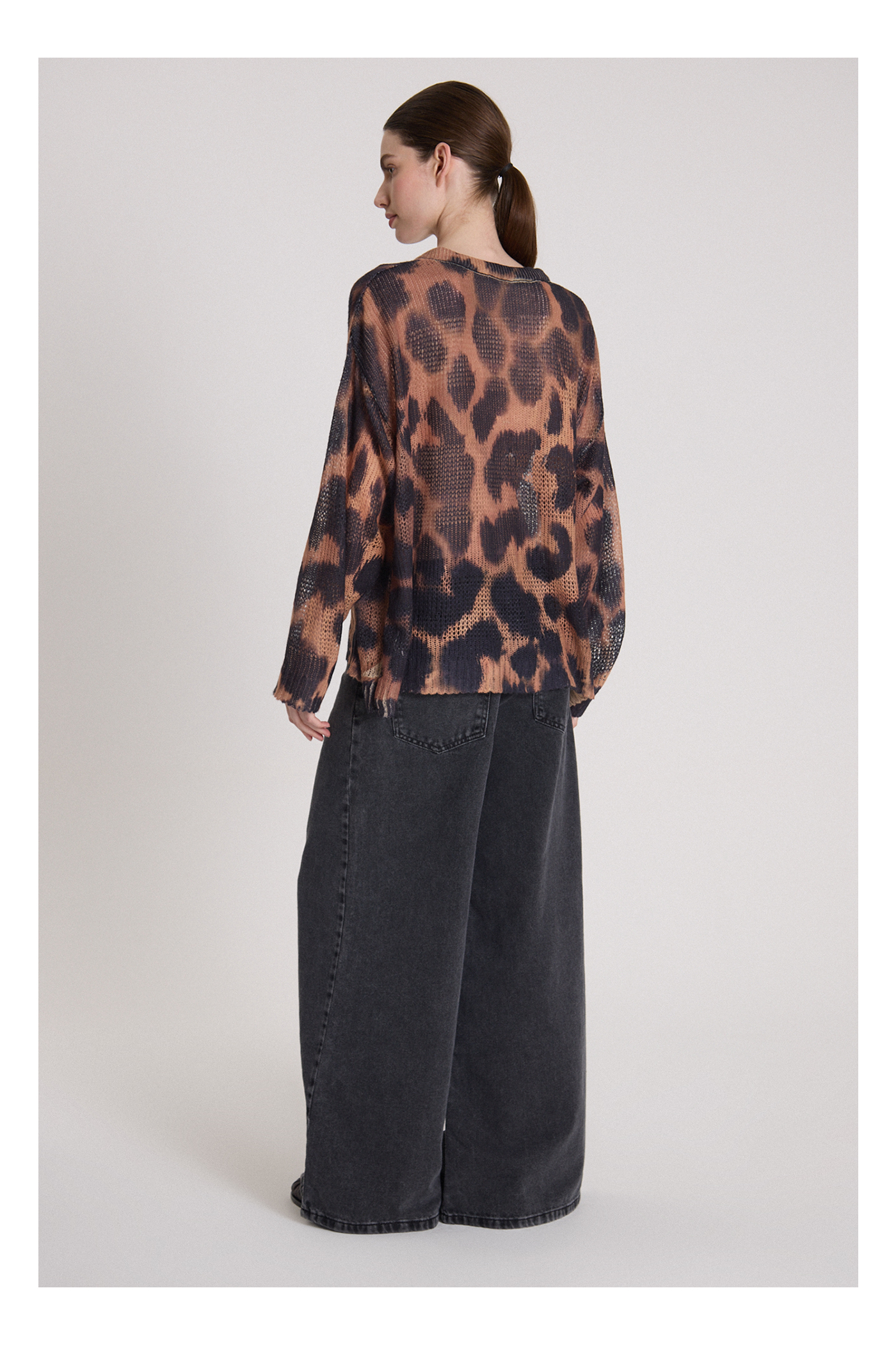 SWEATER LEOPARDO CAMEL