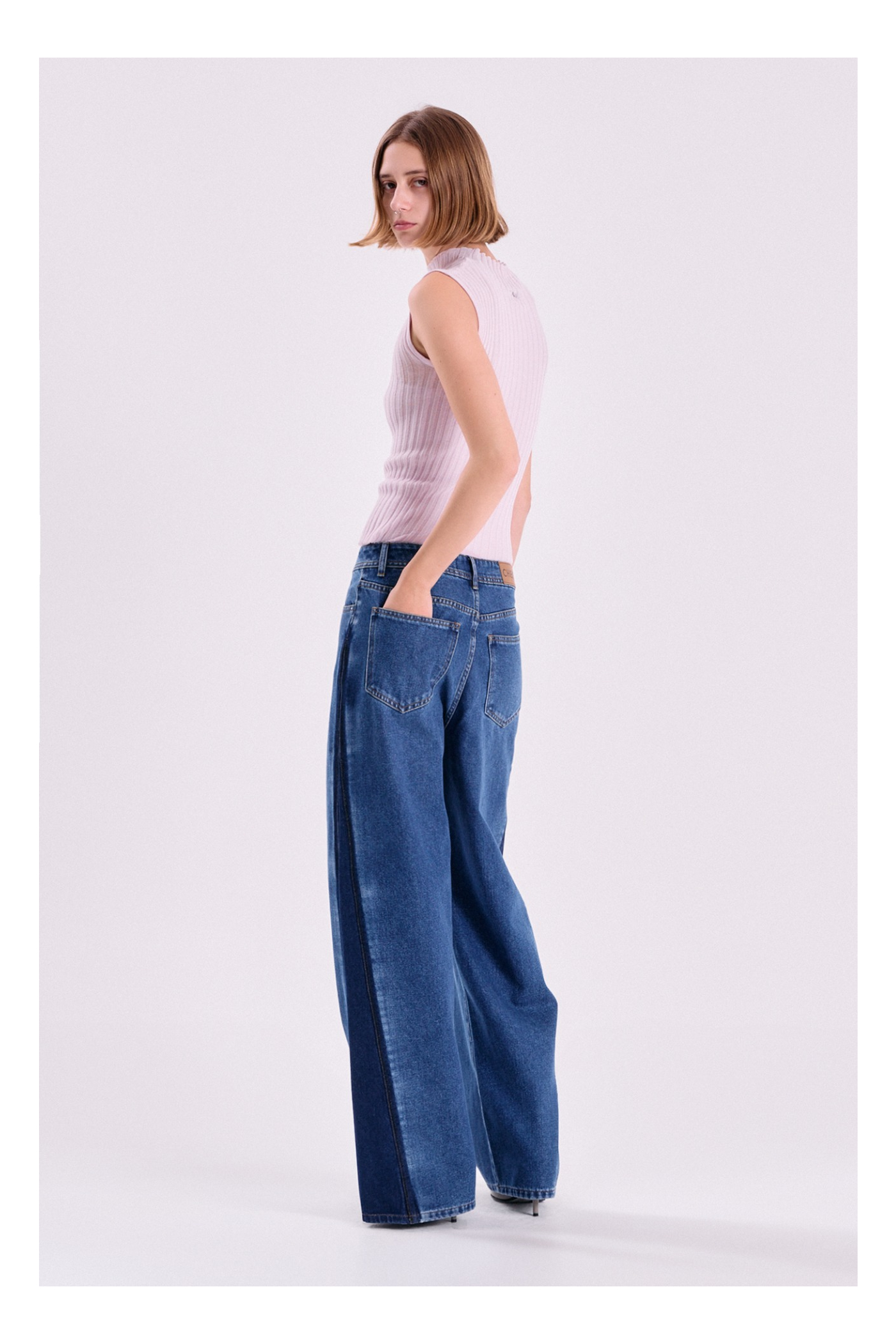 WIDE LEG MANLY AZUL